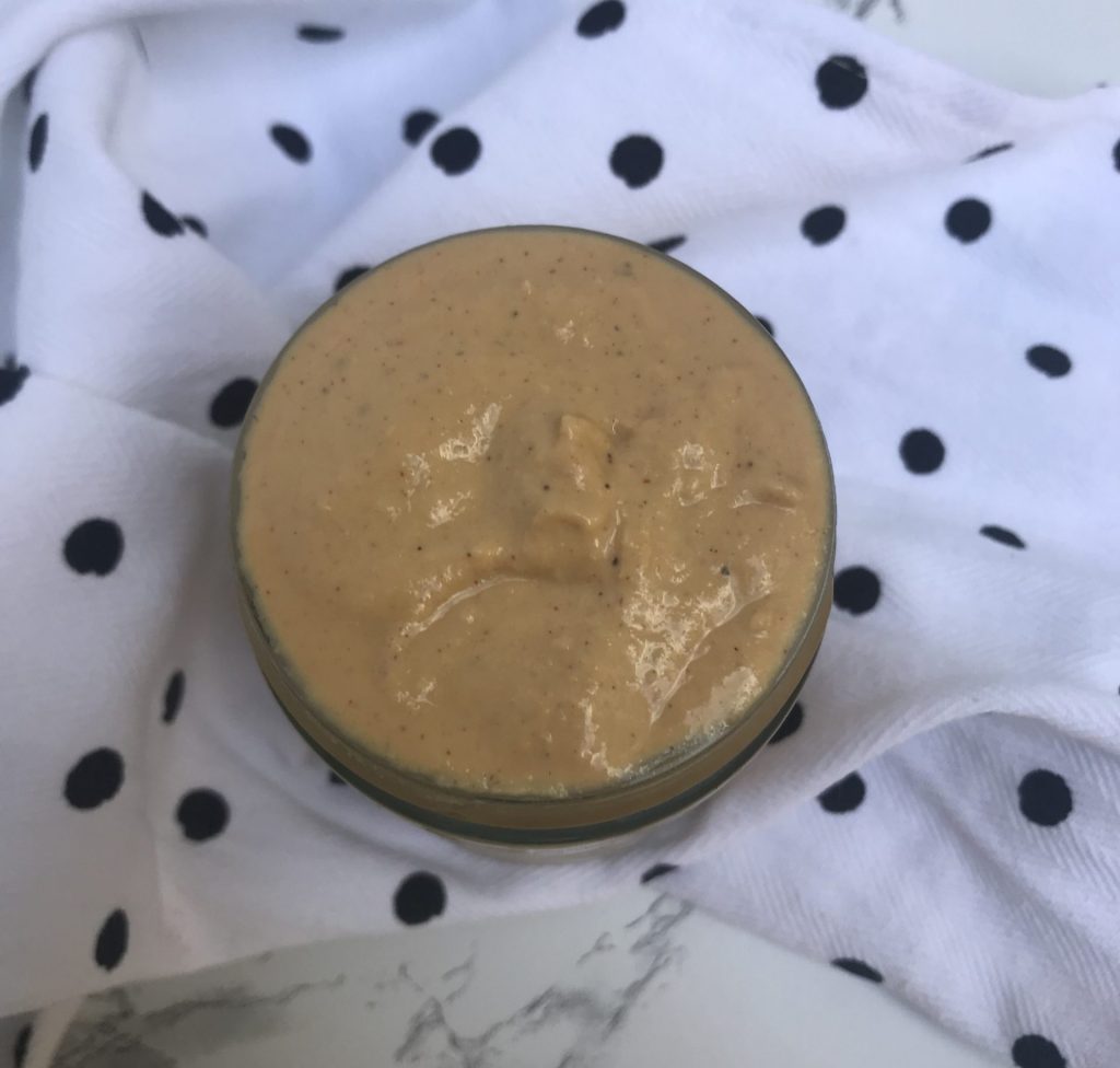 a jar of cashew cream