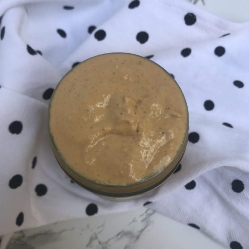 a jar of cashew cream